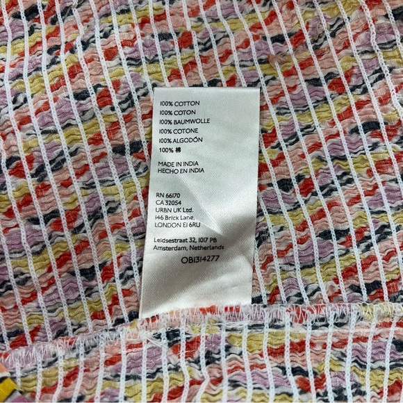 Anthropologie Maeve Smocked‎ Tank Size Large Multicolour Pattern - Picture 9 of 9